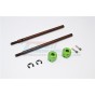 SPRING STEEL REAR DRIVE SHAFT (L98MM,  R102MM) WITH 11MM HEX ADAPTER FOR 5MM  WIDER - 2PCS SET--SW98102SR/+5