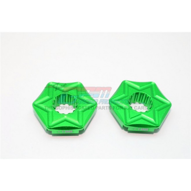 ALUMINIUM WHEEL HEX CLAW (+1MM) - 2PCS--TXM006/+1