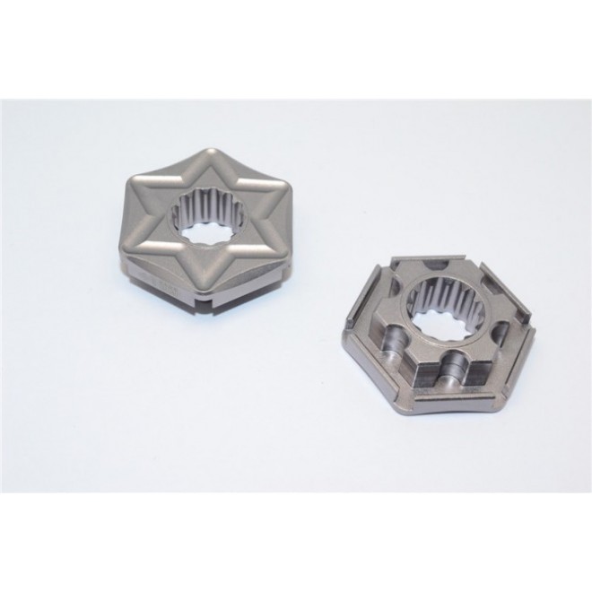 ALUMINIUM WHEEL HEX CLAW (+1MM) - 2PCS--TXM006/+1