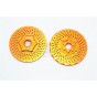 ALUMINIUM FRONT WHEEL HEX CLAW +3MM WITH BRAKE DISK-2PCS--TXM006F/DISK