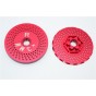 ALUMINIUM REAR WHEEL HEX CLAW +3MM WITH BRAKE DISK-2PCS--TXM006R/DISK