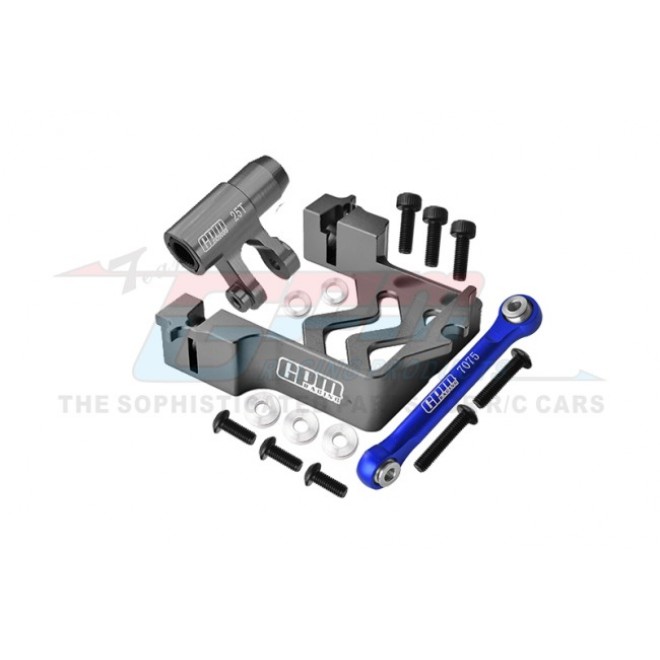 ALUMINUM SERVO MOUNT +ALUMINUM TIE ROD+25T ALUMINUM SERVO HORN -16PC SET--TXM024N