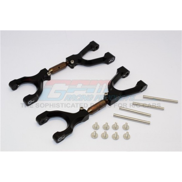 SPRING STEEL+ALUMINIUM FRONT/REAR ADJUSTABLE UPPER ARMS -1PR SET--TXM054SF/R