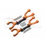 SPRING STEEL + ALUMINUM SUPPORTING MOUNT WITH FRONT / REAR UPPER ARMS SET--TXM054SN