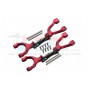 SPRING STEEL + ALUMINUM SUPPORTING MOUNT WITH FRONT / REAR UPPER ARMS SET--TXM054SN