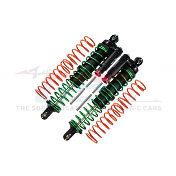 ALUMINIUM 6061-T6 FRONT/REAR L-SHAPE PIGGY BACK (BUILT-IN PISTON SPRING) ADJUSTABLE SPRING DAMPERS--TXM12170/LA