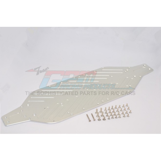 ALUMINIUM 4MM MAIN CHASSIS WITH STAINLESS STEEL SCREWS - 1SET--XO016