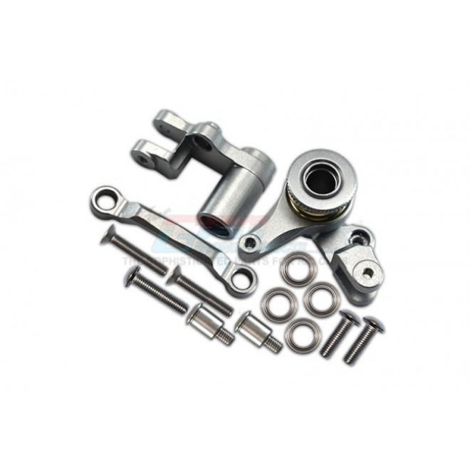 ALUMINIUM STEERING ASSEMBLY WITH BEARINGS & STAINLESS STEEL SCREWS - 1SET--XO048