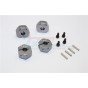 ALLOY HEX ADAPTER (14MMX9MM)- FOR OPTIONAL 14MM HEX WHEEL ONLY--AX010/14X9MM