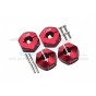 ALLOY HEX ADAPTER (12MMX7MM)-4PCS SET--CC010/12X7MM