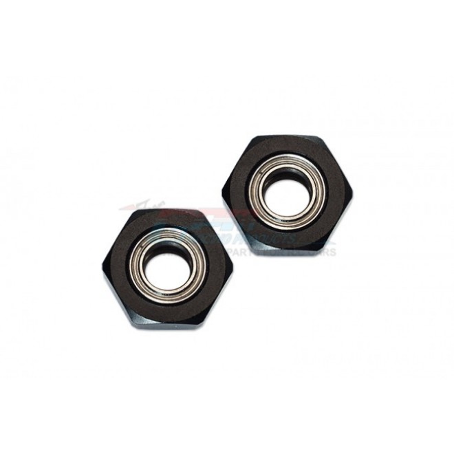 ALUMINIUM FRONT WHEEL HEX ADAPTER WITH BEARING - 2PCS SET (USE WITH GPM OPTIONAL EX WHEELS & TIRES)--DT3010F