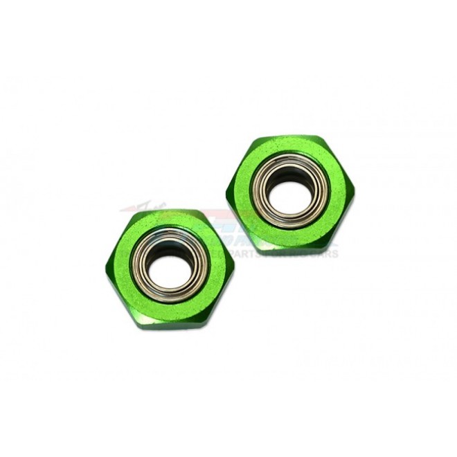 ALUMINIUM FRONT WHEEL HEX ADAPTER WITH BEARING - 2PCS SET (USE WITH GPM OPTIONAL EX WHEELS & TIRES)--DT3010F