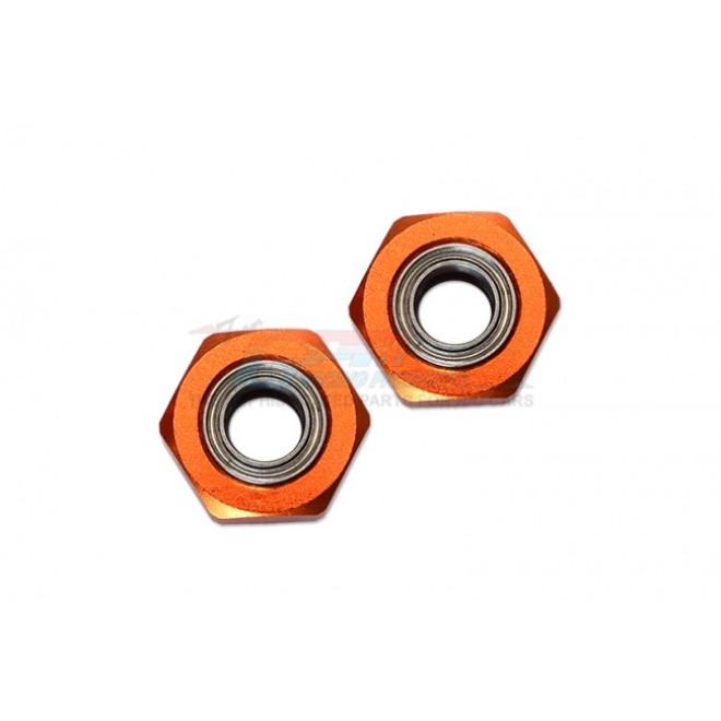 ALUMINIUM FRONT WHEEL HEX ADAPTER WITH BEARING - 2PCS SET (USE WITH GPM OPTIONAL EX WHEELS & TIRES)--DT3010F