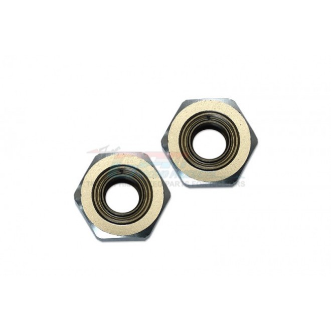 ALUMINIUM FRONT WHEEL HEX ADAPTER WITH BEARING - 2PCS SET (USE WITH GPM OPTIONAL EX WHEELS & TIRES)--DT3010F