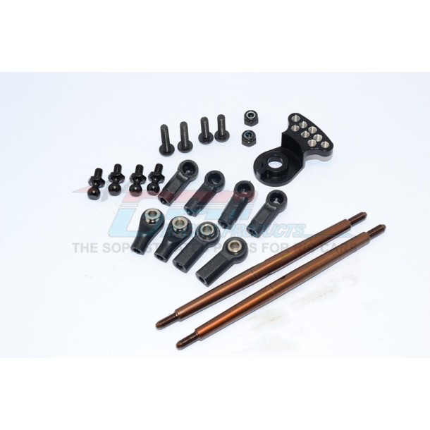 SPRING STEEL MODIFIED ANTI-THREAD  STEERING TIE ROD WITH SERVO SAVER (P3)  - 1SET--DT3160STM