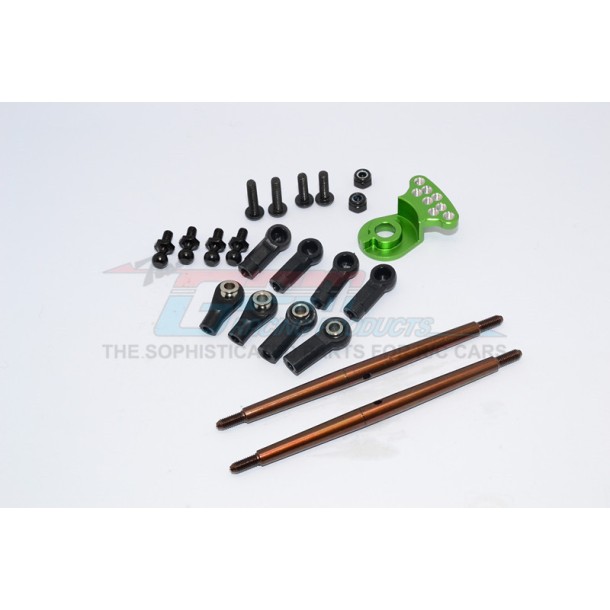 SPRING STEEL MODIFIED ANTI-THREAD  STEERING TIE ROD WITH SERVO SAVER (P3)  - 1SET--DT3160STM