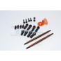 SPRING STEEL MODIFIED ANTI-THREAD  STEERING TIE ROD WITH SERVO SAVER (P3)  - 1SET--DT3160STM