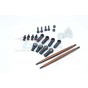 SPRING STEEL MODIFIED ANTI-THREAD  STEERING TIE ROD WITH SERVO SAVER (P3)  - 1SET--DT3160STM