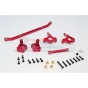 ALLOY FRONT C-HUB & FRONT KNUCKLE ARM (TOE-IN 5 DEGREE) & SCX160 TIE ROD  - 6PCS SET--SCX019021/5D