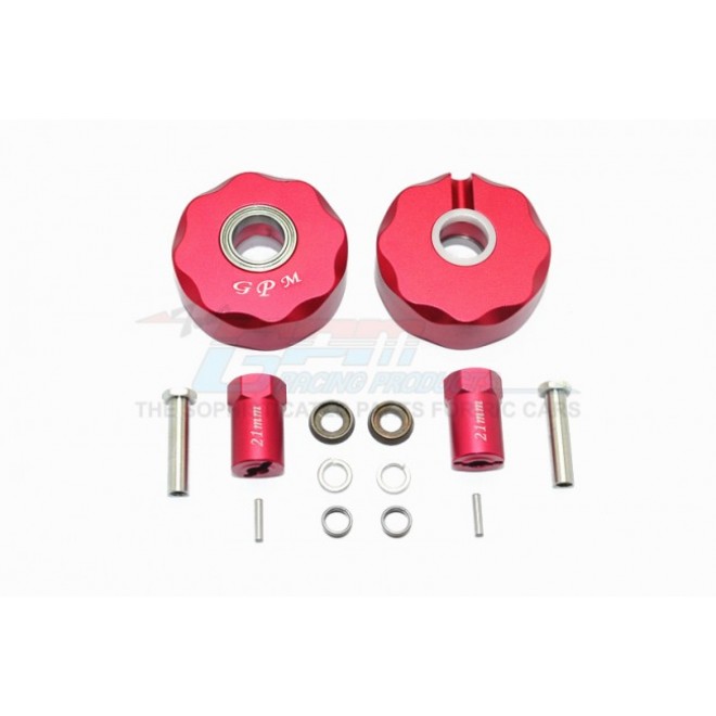 ALUMINUM PENDULUM WHEEL KNUCKLE AXLE WEIGHT + 21MM HEX ADAPTER -14PC SET--SCX023A