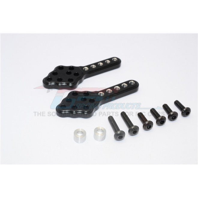 ALLOY FRONT/REAR ADJUSTABLE DAMPER  MOUNT WITH MULTIPLE HOLES(UPWARD &  DOWNWARD THE CHASSIS)-1PR--SCX028M