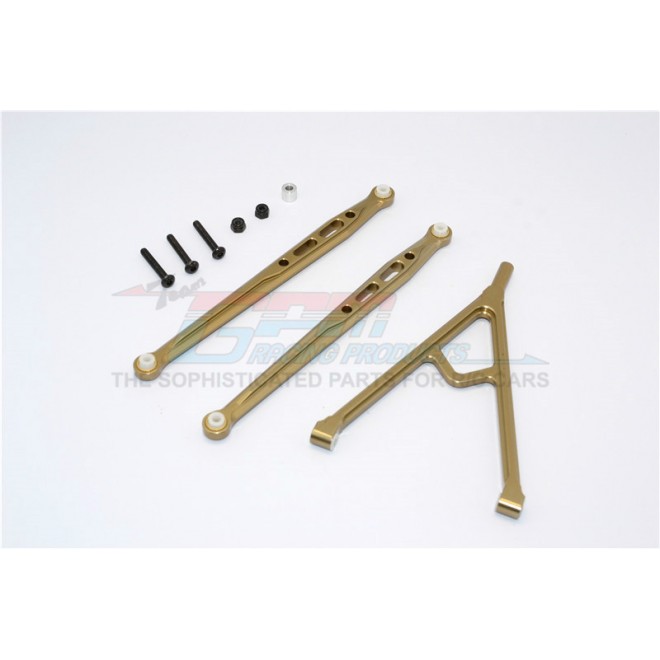 ALLOY FRONT CHASSIS LINKS PARTS TREE  - 3PCS SET--SCX049F