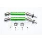 STAINLESS STEEL 304+ALUMINUM FRONT CVD DRIVE SHAFT WITH STEEL WHEEL HEX -10PC SET--SSLA1280FHA