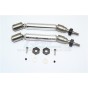 STAINLESS STEEL 304+ALUMINUM FRONT CVD DRIVE SHAFT WITH STEEL WHEEL HEX -10PC SET--SSLA1280FHA