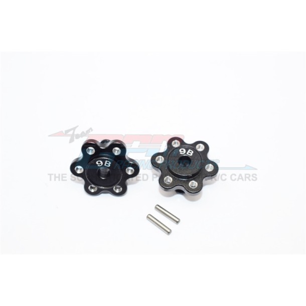 ALUMINIUM 2.2 WHEEL HUB ADAPTERS  (9MM THICKNESS)ECONOMY VERSION  - 1PR SET--YT009B