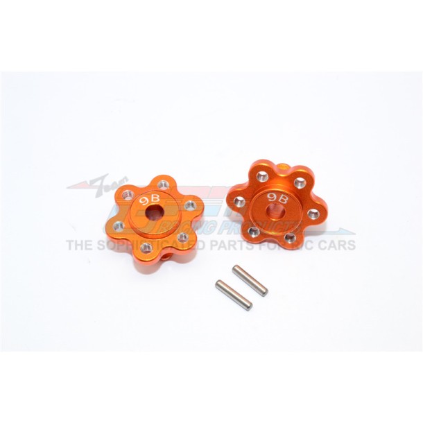 ALUMINIUM 2.2 WHEEL HUB ADAPTERS  (9MM THICKNESS)ECONOMY VERSION  - 1PR SET--YT009B