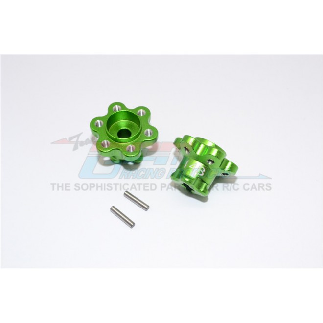 ALUMINIUM 2.2 WHEEL HUB ADAPTERS  (14MM THICKNESS) ECONOMY VERSION  - 1PR SET--YT014B