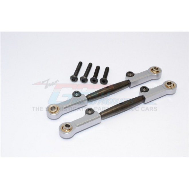 SPRING STEEL STEERING ANTI-THREAD  TIE ROD WITH ALUMINIUM ENDS - 1PR SET--YT047S