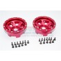 ALUMINIUM FRONT/REAR 2.2 WHEELS  BEADLOCK (6 POLES SWIRL) - 1PR SET--YT1006SWF/R