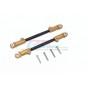 SPRING STEEL STEERING TIE ROD WITH  ALUMINIUM BALL ENDS - 1PR SET--YTL047S