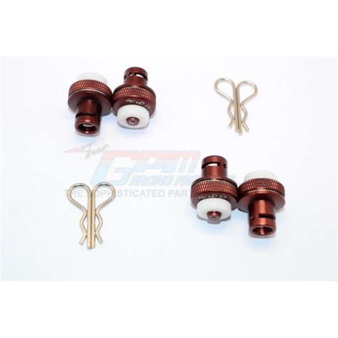 ALUMINIUM FRONT & REAR MAGNETIC BODY MOUNT - 1SET--E6201FR