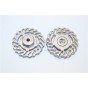 ALUMINUM BRAKE DISK +2.5MM THICK-2PC SET--TET010AD2.5