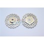 ALUMINUM BRAKE DISK +2.5MM THICK-2PC SET--TET010AD2.5