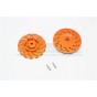 ALUMINIUM FRONT/REAR WHEEL HEX CLAW +3MM WITH BRAKE DISK-2PCS--SCX2006/DISK