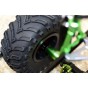 2.2 INCH RUBBER TIRES WITH ALUMINIUM BEADLOCK WEIGHTED WHEELS & 25MM HEX ADAPTERS - 1PR SET--SCX2206H25