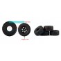 TRAXXAS TRX4M WIDEN 1.0 INCH HIGH ADHESIVE CRAWLER RUBBER TIRES 60MM x 25MM WITH FOAM INSERTS--TRX4MZSP1213