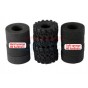 TRAXXAS TRX4M WIDEN 1.0 INCH HIGH ADHESIVE CRAWLER RUBBER TIRES 60MM x 25MM WITH FOAM INSERTS--TRX4MZSP1214