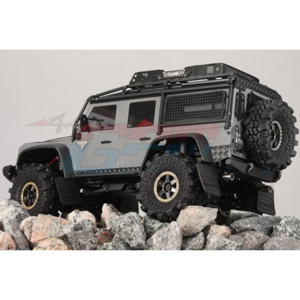 TRAXXAS TRX4M WIDEN 1.0 INCH HIGH ADHESIVE CRAWLER RUBBER TIRES 60MM x 25MM WITH FOAM INSERTS--TRX4MZSP1214