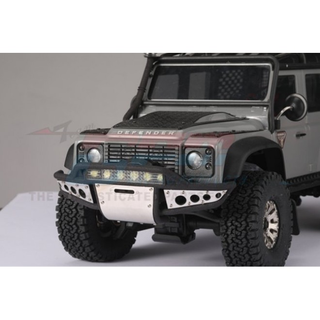 NYLON AND STAINLESS STEEL UNIVERSAL FRONT BUMPER WITH 6 LED LIGHT BULBS--TRX4MZSP1228