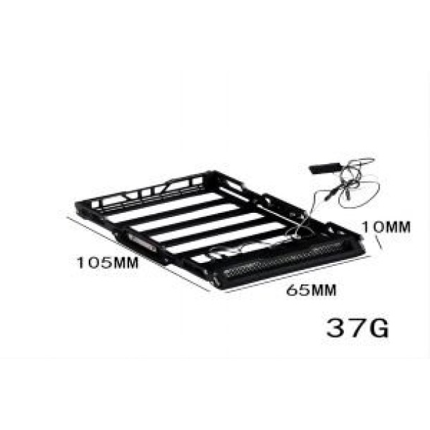 METAL ROOF LUGGAGE RACK WITH LIGHT--TRX4MZSP1289