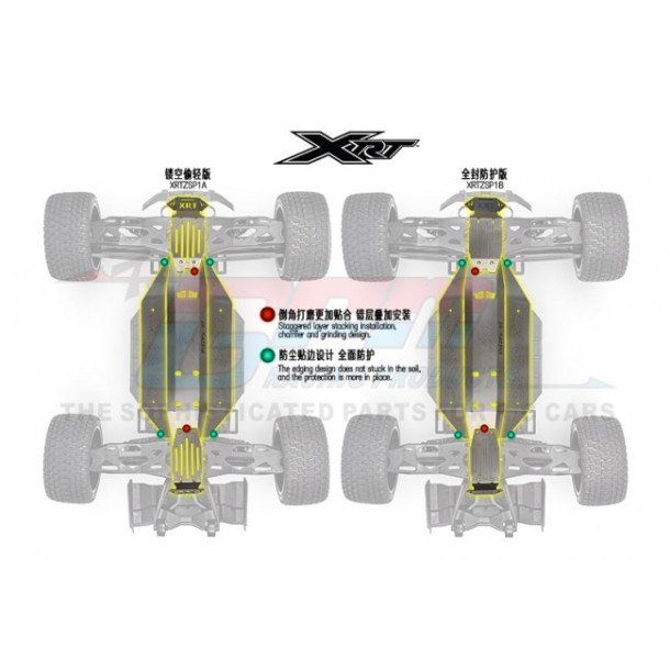 STAINLESS STEEL CHASSIS PROTECTION PLATE SET--XRTZSP1A