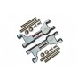 STAINLESS STEEL+ ALUMINUM SUPPORTING MOUNT WITH FRONT / REAR UPPER ARMS--TXMW054F/RS