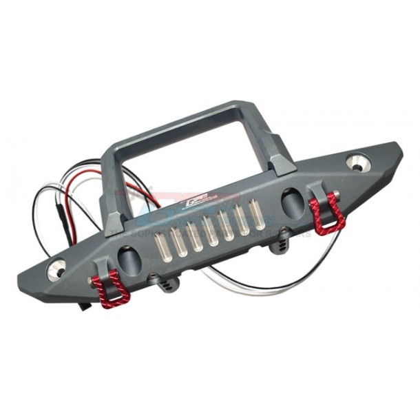 ALUMINIUM FRONT BUMPER WITH D-RINGS--SCX6330F