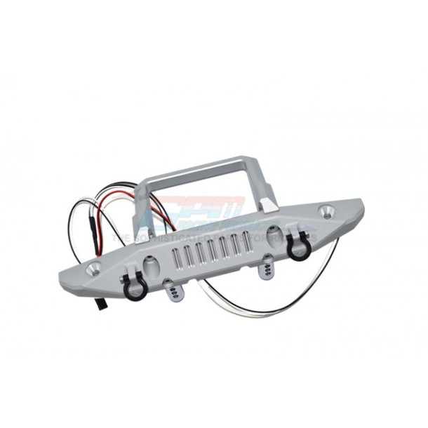 ALUMINIUM FRONT BUMPER WITH D-RINGS--SCX6330F