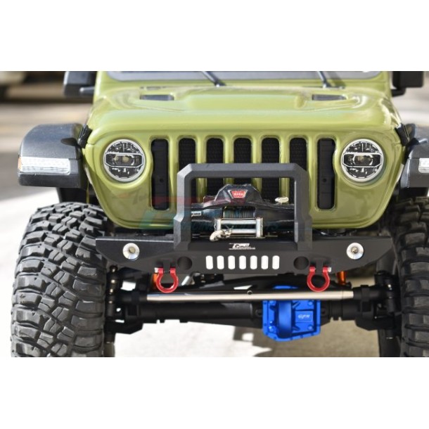 ALUMINIUM FRONT BUMPER WITH D-RINGS--SCX6330F