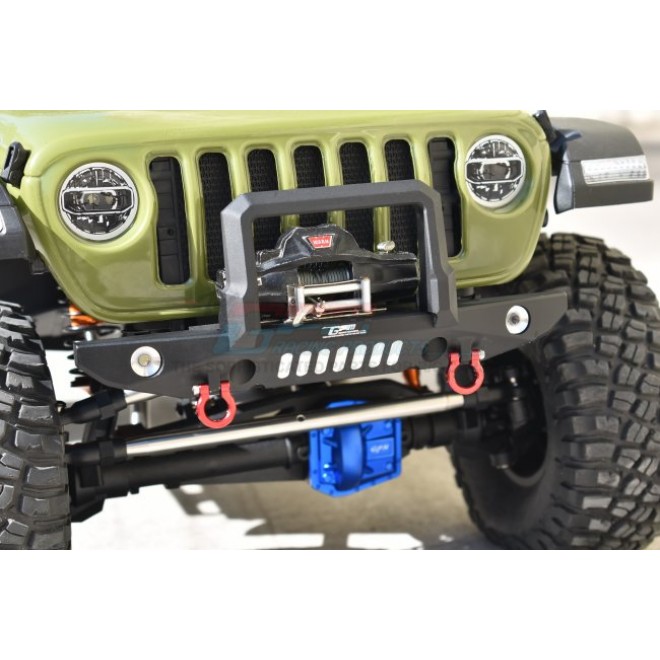 ALUMINIUM FRONT BUMPER WITH D-RINGS--SCX6330F